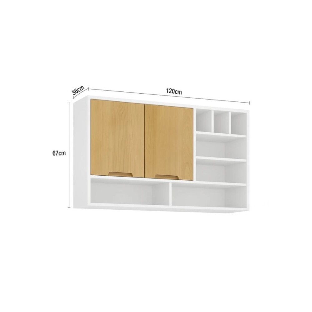 COMBO COCINA - BAJO MESADA + AÉREO + PILETA TRAMONTINA BLANCO