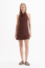 VESTIDO JAZZY Marron