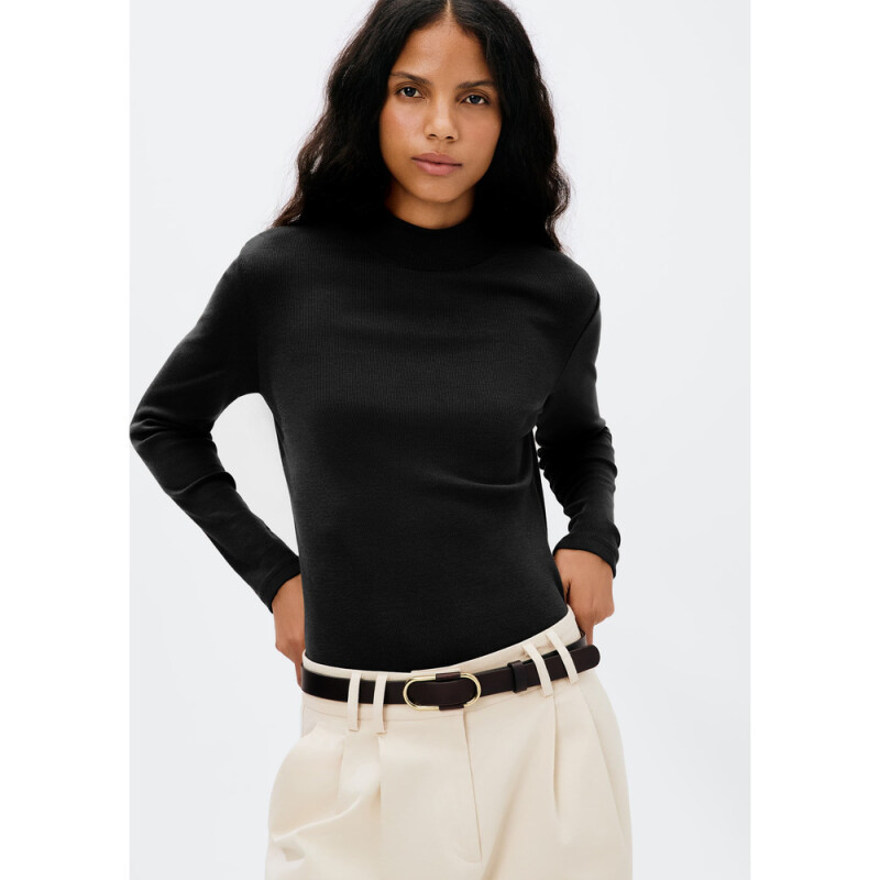 BLUSA ML FEM PRETO ESCURO