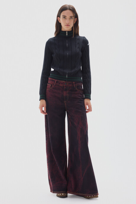 Jean Wild Washed Bordeaux