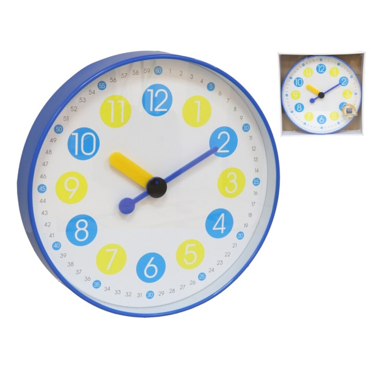 Reloj De Pared Helia 30Cm Azul 