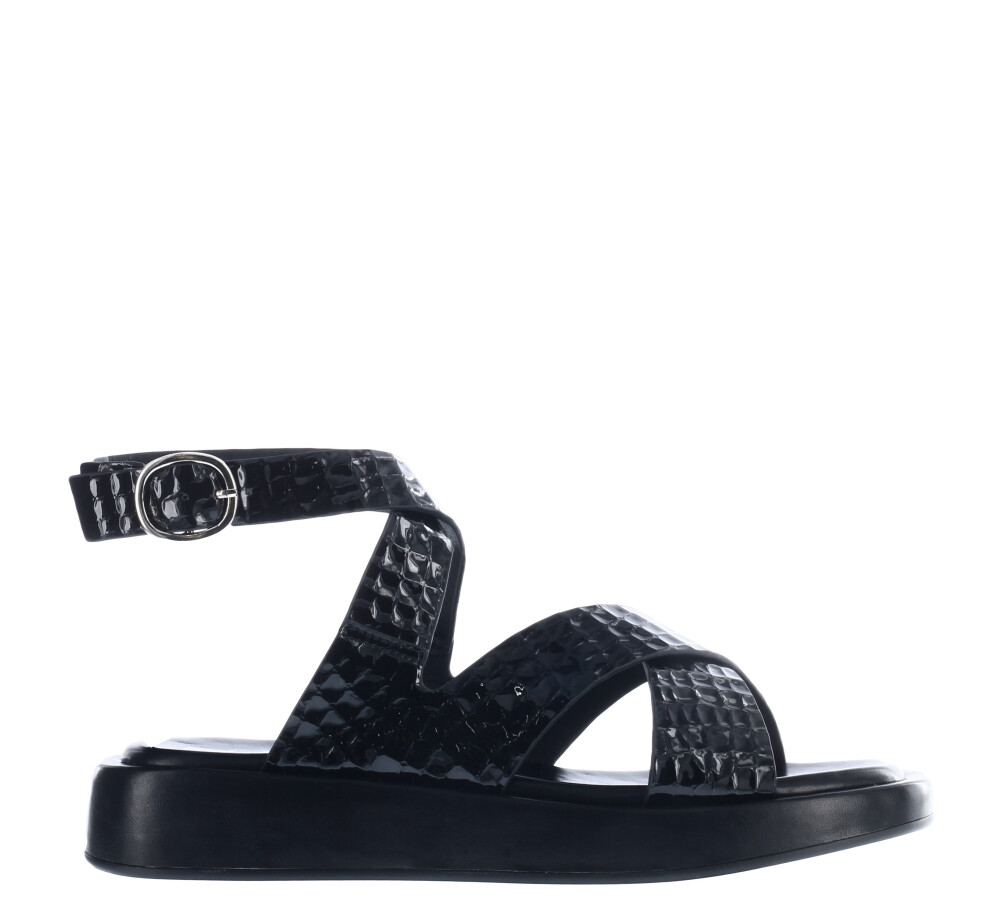Sandalia DALA simil croco Black