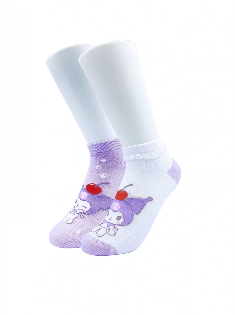 Medias Sanrio 2pcs - Kuromi 