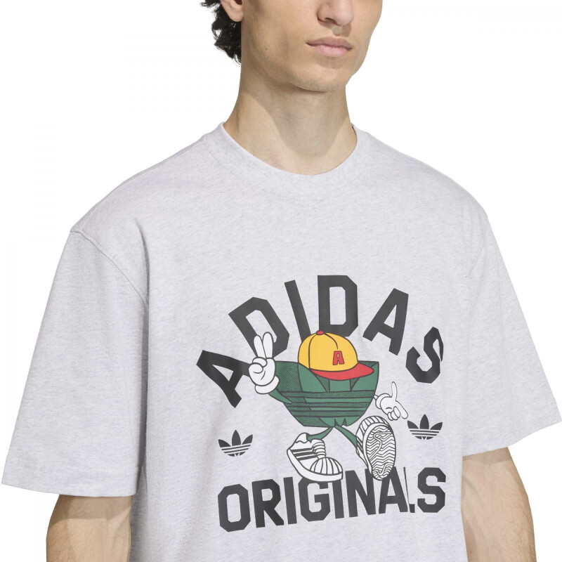 Remera Adidas GFX T Hombre KS7617 Gris
