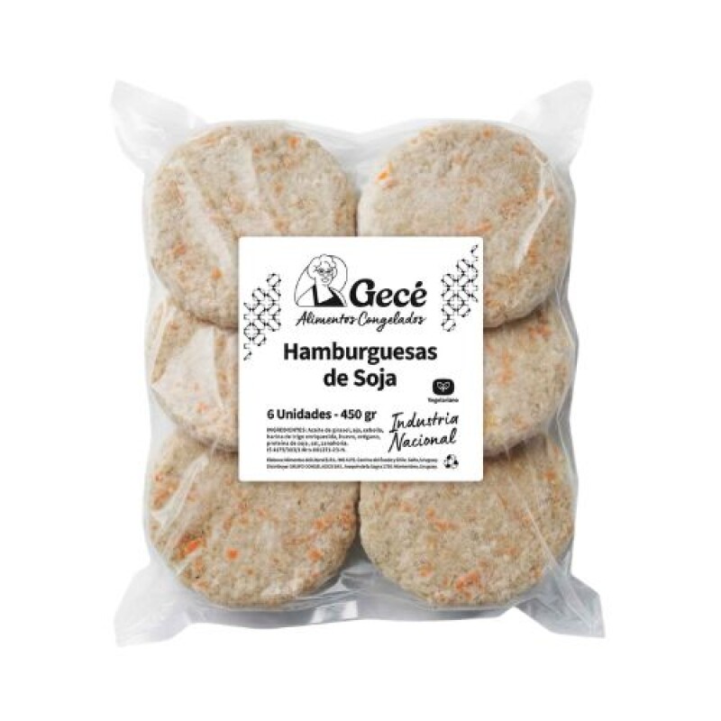 Hamburguesa de Soja Gecé - 6 ud. - 450 g Hamburguesa de Soja Gecé - 6 ud. - 450 g