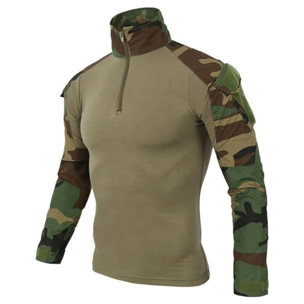 Camisaco táctico mangas antidesgarro - Woodland 