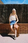 Smoky Mini Skirt Jean Claro