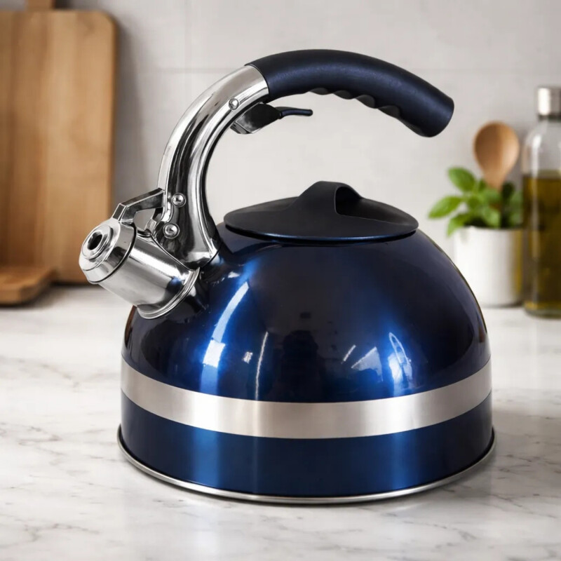 Caldera en acero inox. 3.0 LT Alta Calidad Roja Azul