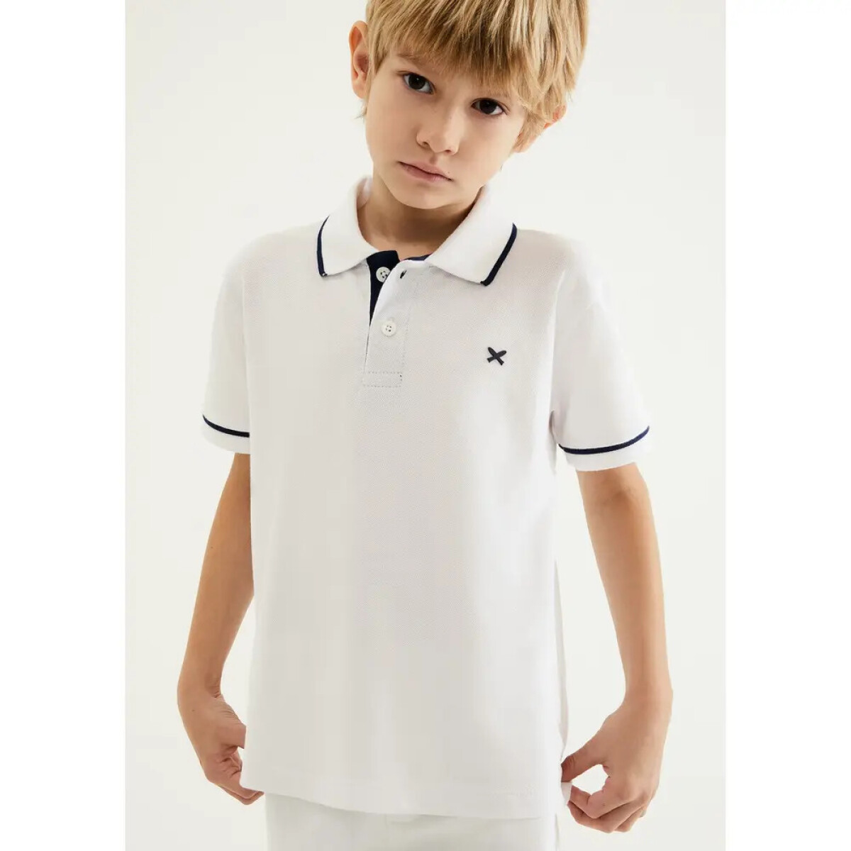 CAMISA POLO MM MASC - OFF WHITE 