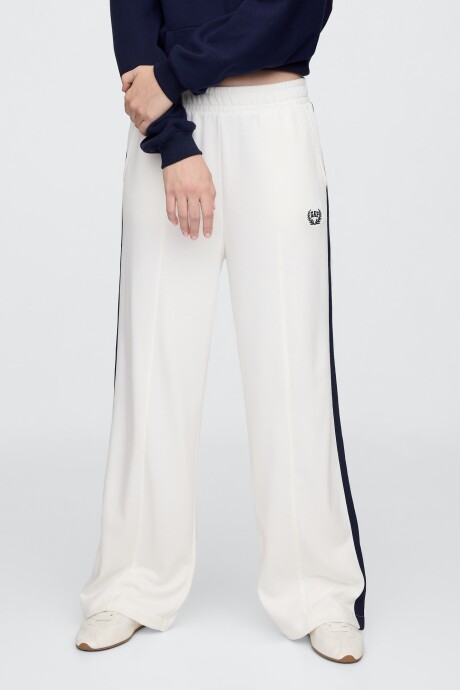 Pantalón Deportivo Logo Gap Sin Felpa Mujer New Off White