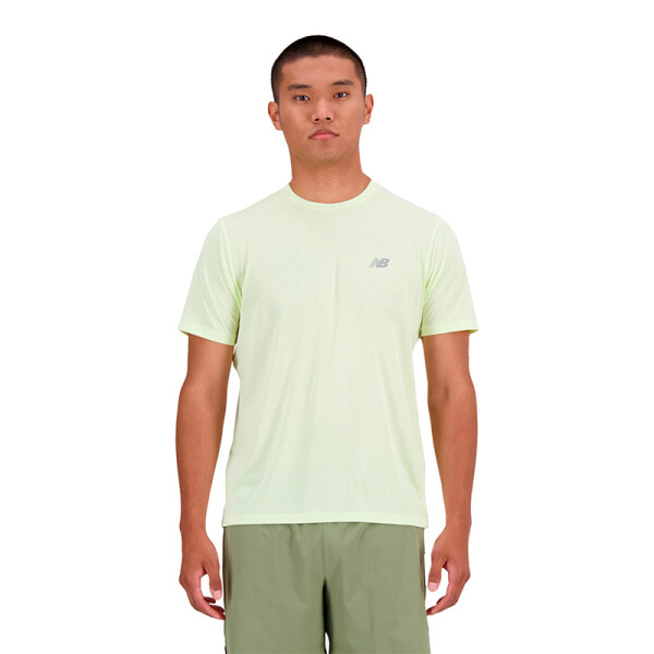 Remera New Balance Athletics Run Verde