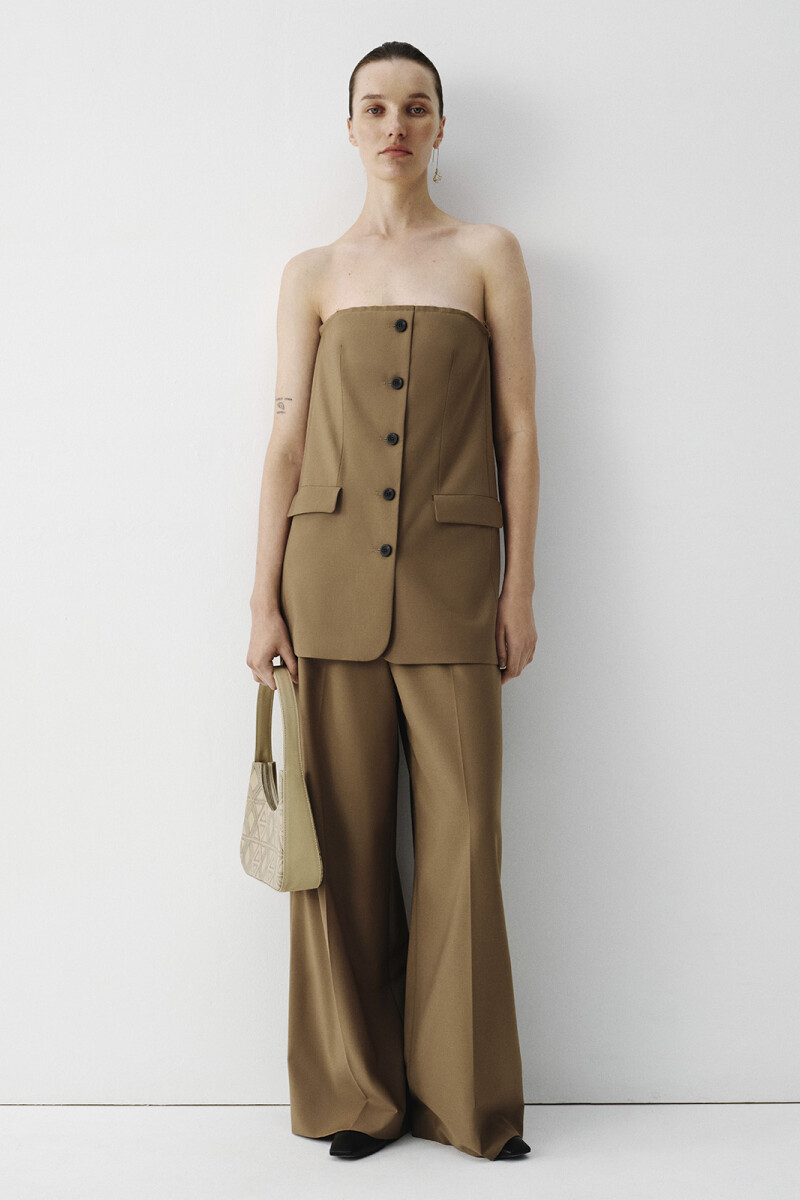 PANTALON ANCHO Beige