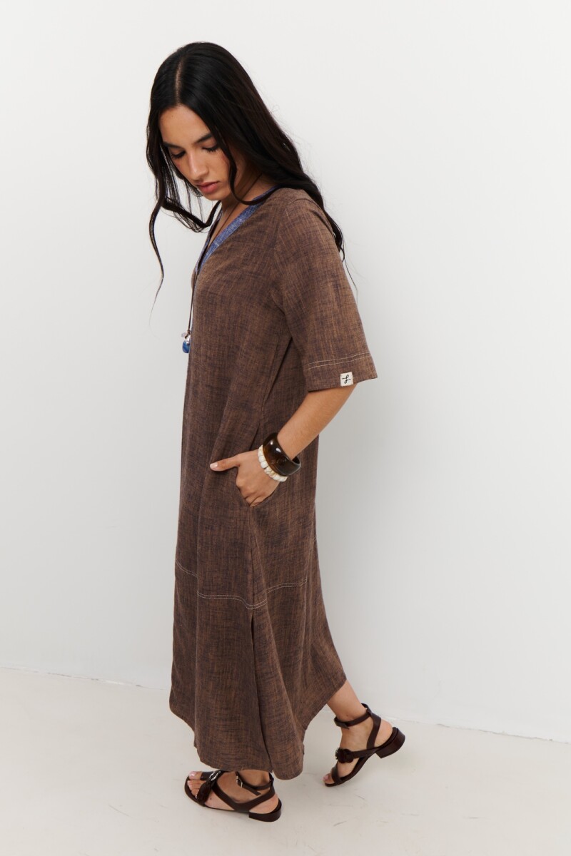 VESTIDO CAMILA CHOCOLATE