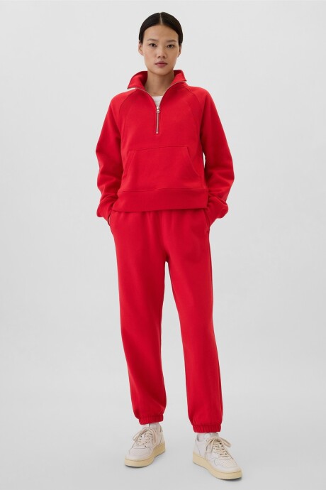 Pantalón Deportivo Con Puño Mujer Modern Red
