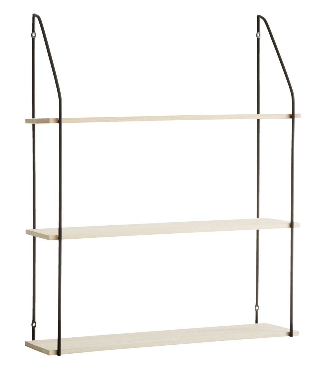 Estante pared HEJLSMINDE 3 est negro/nat 
