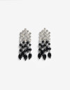 Aros Colgantes Largos Resina Aros Colgantes Largos Black Resin - Negro