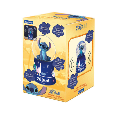 Bola de Nieve con Luz y Parlante Bluetooh Stitch Lexibook U