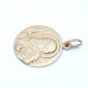 Medalla En Oro 18K amarillo Con Imagen De San Benito Medalla En Oro 18K amarillo Con Imagen De San Benito
