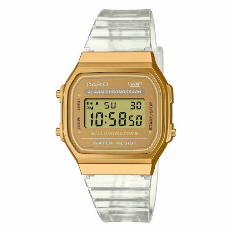 Reloj CASIO A168XESG-9ADF en Resina Transparente Esfera 37mm 0