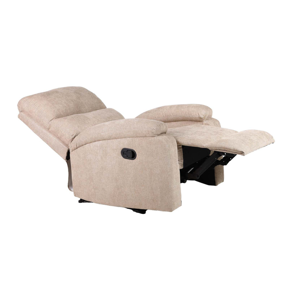 RECLINER MANUAL 1 CUERPO TELA NATURAL-BEIGE NASSU BEIGE