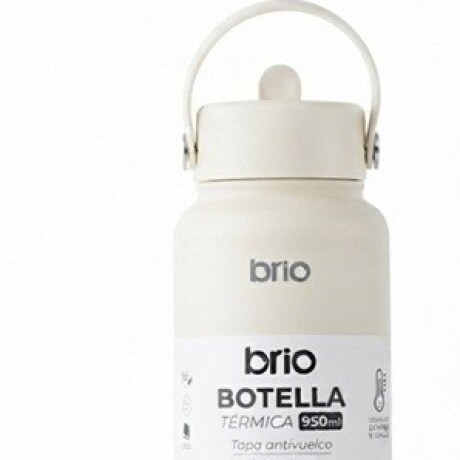 Botella Térmica Brio 950ml Acero Inox Crema