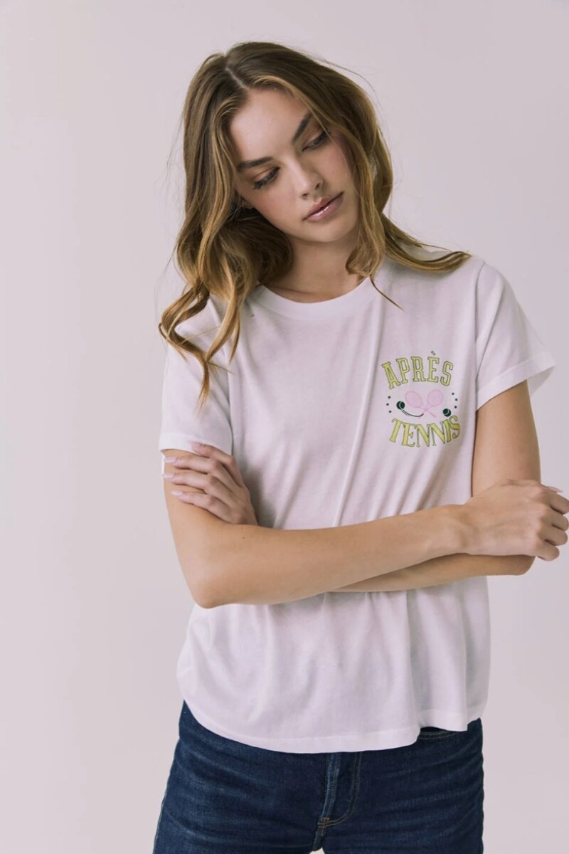 REMERA APRES TENNIS Blanco
