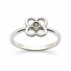 Anillo Fiore de MOON en Plata 925 con brillante Anillo Fiore de MOON en Plata 925 con brillante