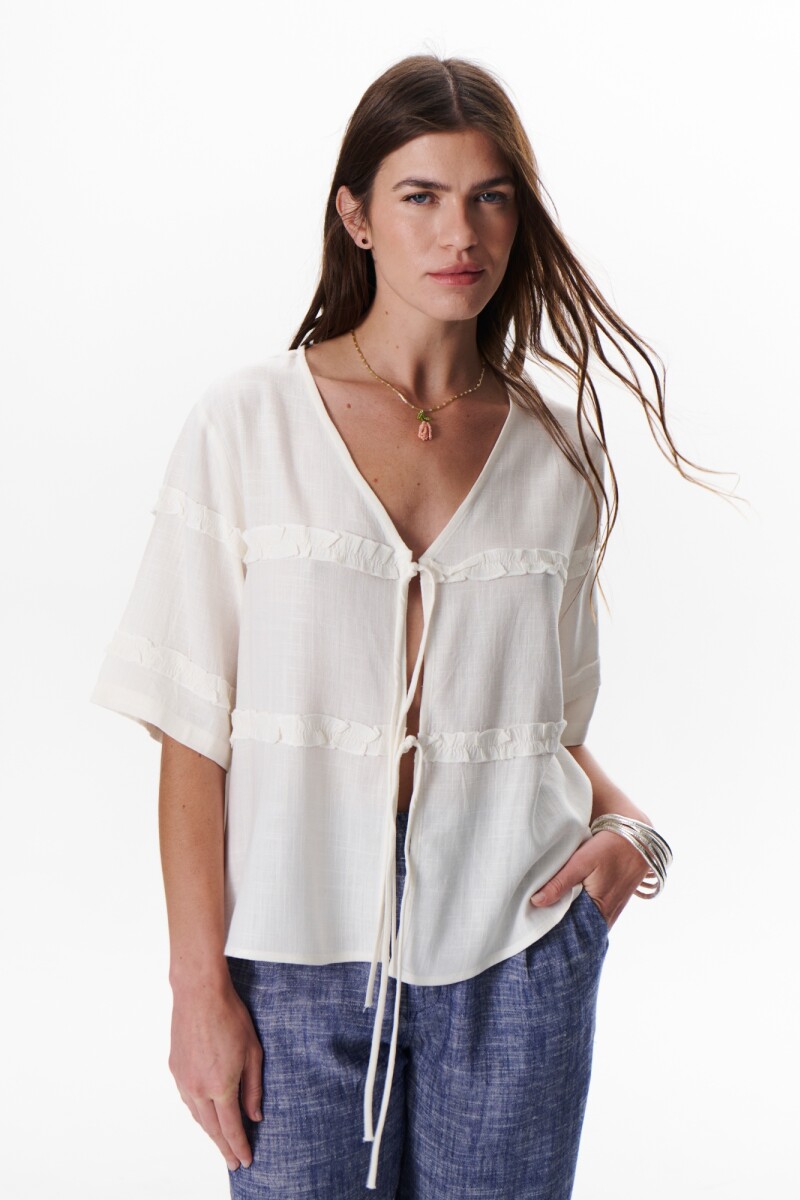 CHAQUETA ATAR BLANCO