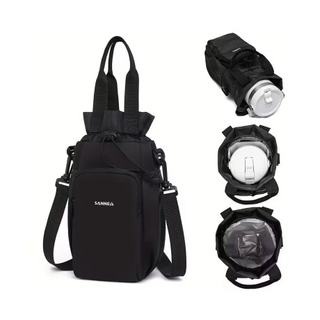 Bolso Porta Botellas con Asa y Bolsillos de Viaje Lila