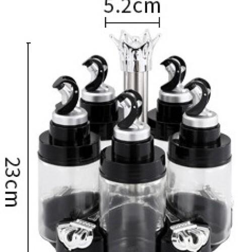 Especieros D/Vidrio 250ML C/Base 5Pzas. N/a
