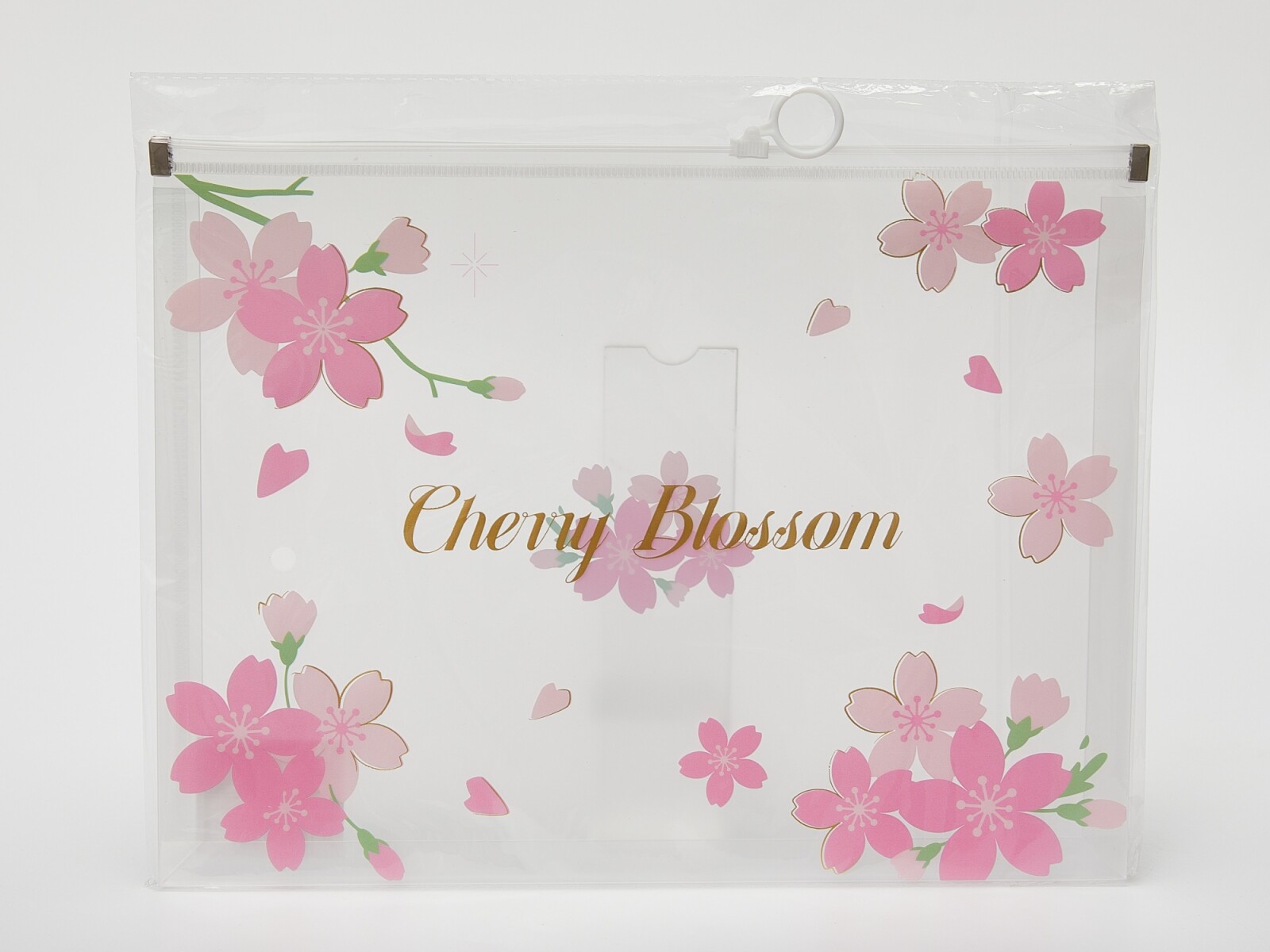 CARPETA DE ARCHIVO CON CREMALLERA A4 (FLOR DE CEREZO) 