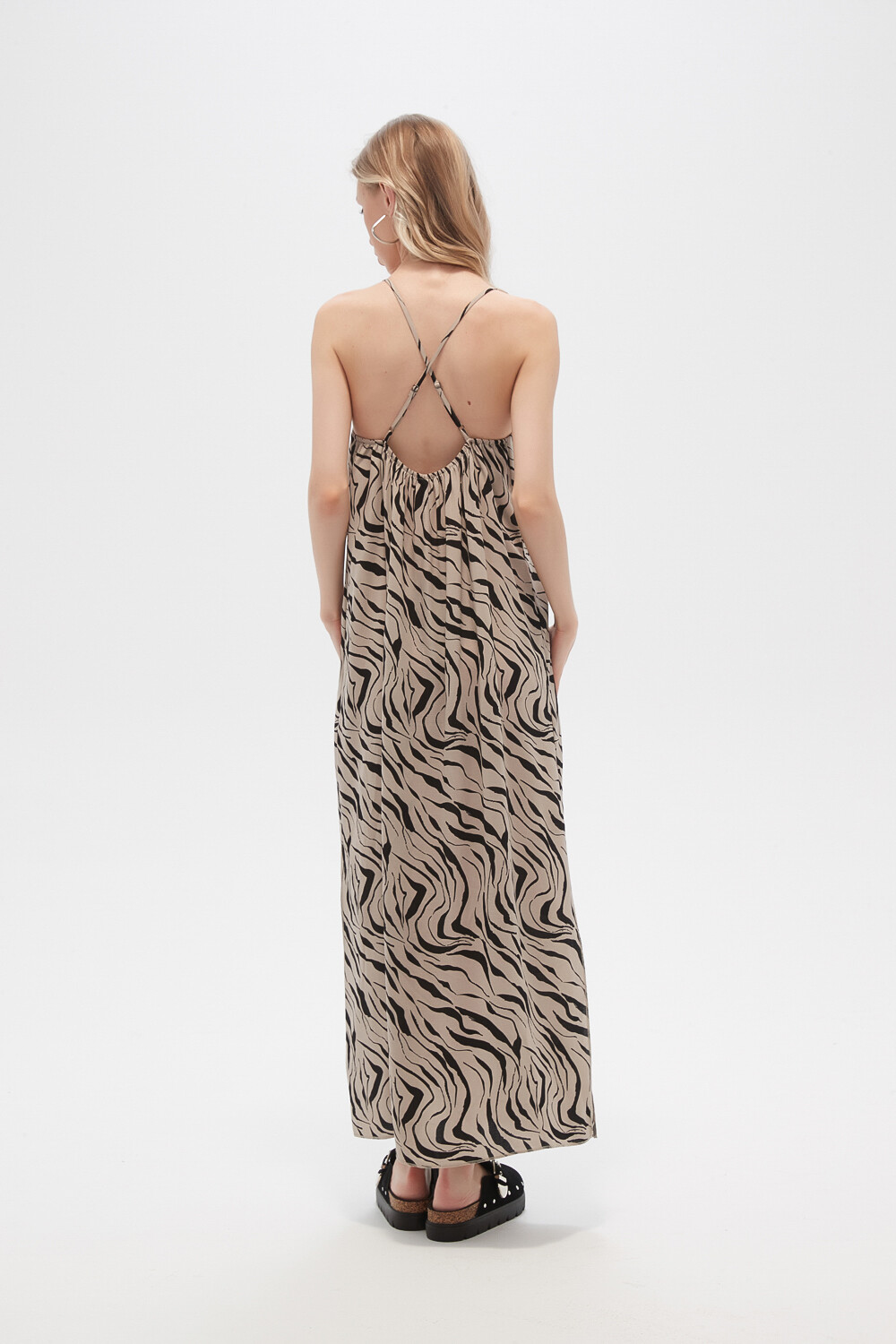Vestido Grais Estampado 1