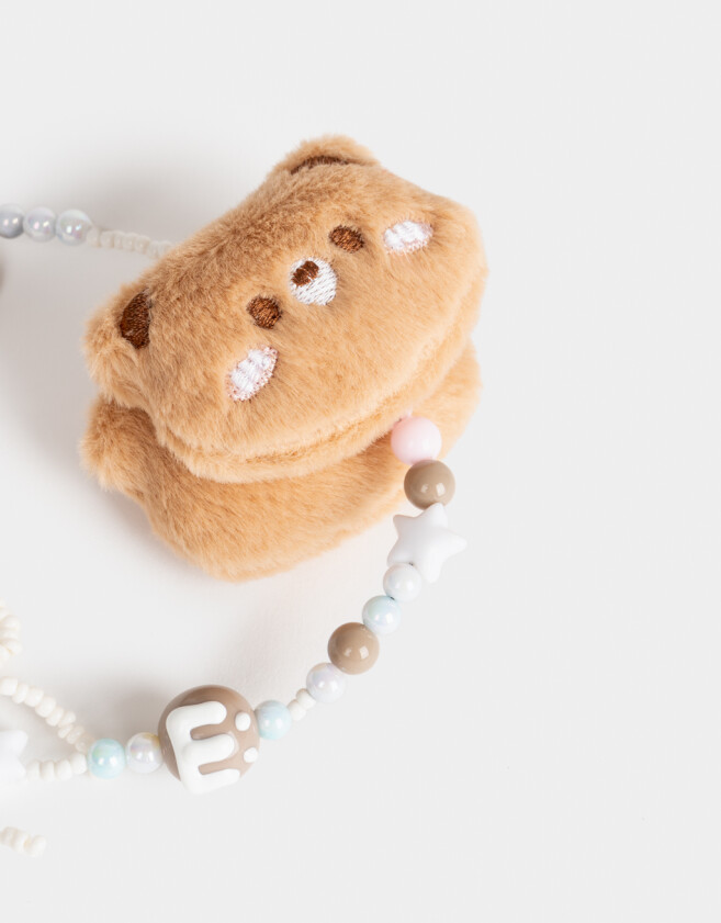 Accesorios De Celular Varios Accesorios Celular Strap Para Celular Con Peluche De Osito - Marron Beige
