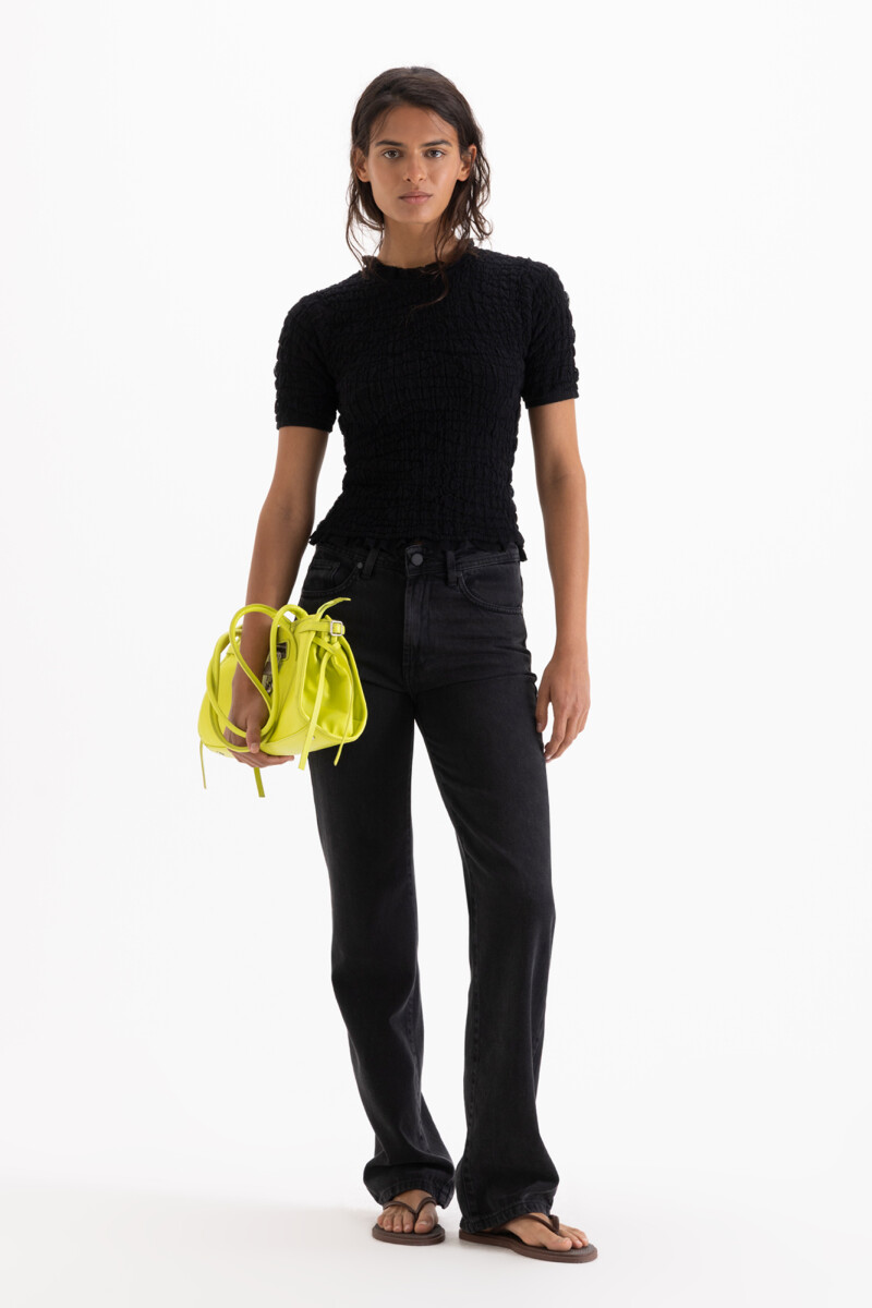 JEANS STRAIGHT BLACK Negro