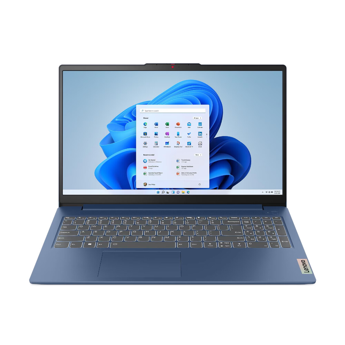 Notebook Lenovo IdeaPad Slim 3 i3-N305 256GB 8GB 15.6" Blue 