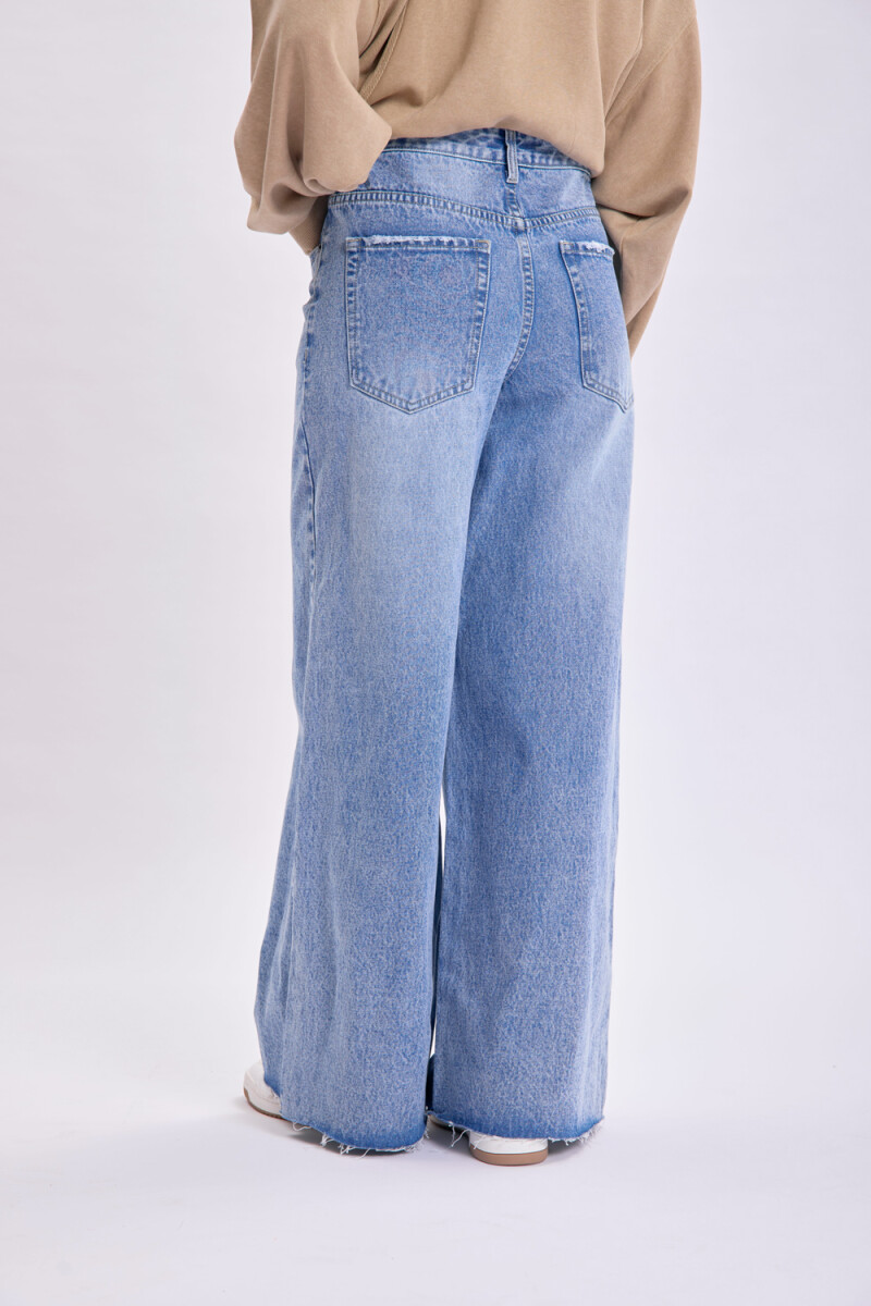 Pantalón jean extra wide Azul Medio