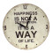 Reloj de pared mdf D28,8x3,5 cm HAPPINESS