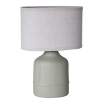 LAMPARA DE MESA CERAMICA 20x11x31CM GRIS LAMPARA DE MESA CERAMICA 20x11x31CM GRIS