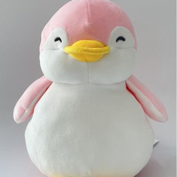 Peluche pingüino rosa