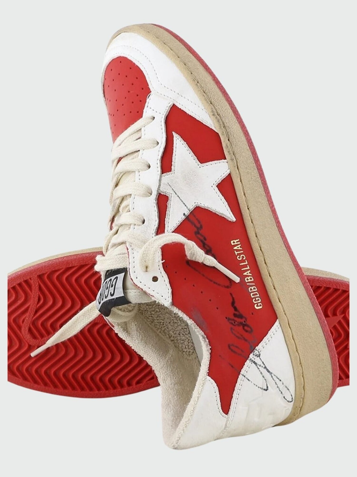 Championes de cuero Ballstar Rojo