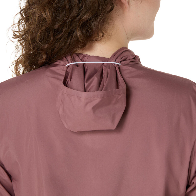 Casaca Running Silver Mujer Rubble Red