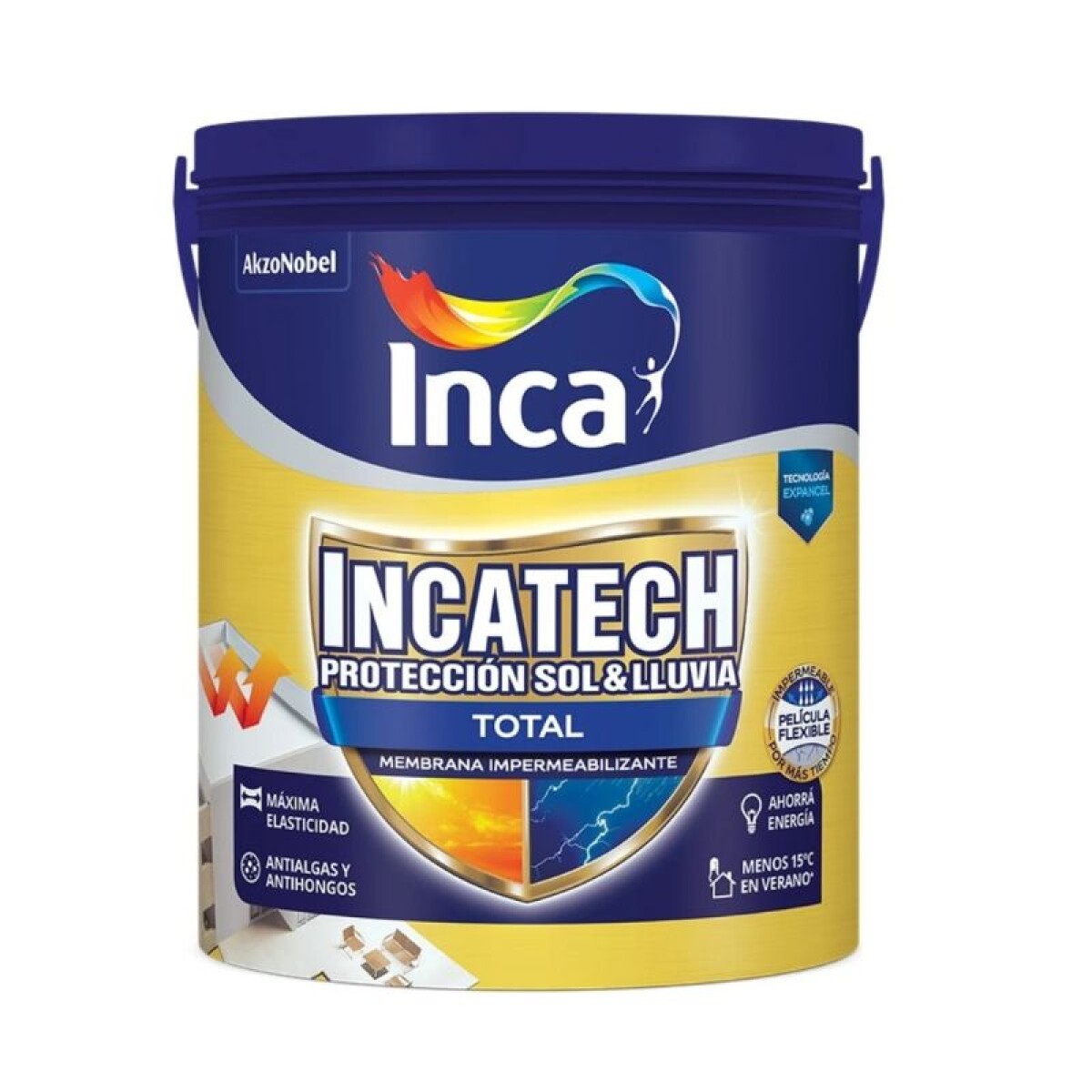 MEMBRANA LIQUIDA INCATECH TOTAL 4 KG - BLANCO 