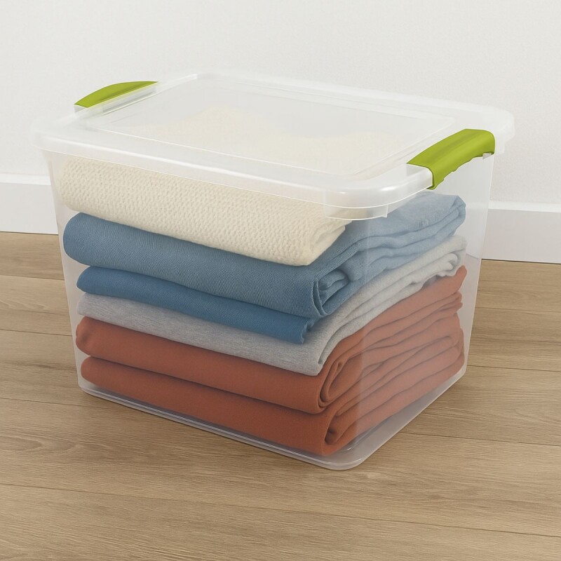 Set x2 Caja organizadora 61 lts Wenbox TRANSPARENTE
