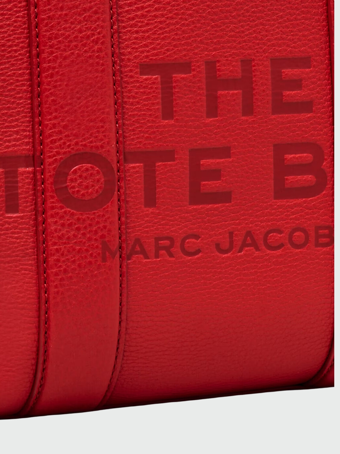 MARC JACOBS - THE LEATHER SMALL TOTE BAG Rojo