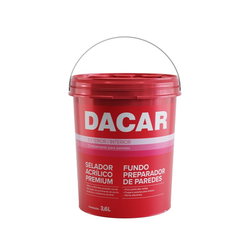 DACAR SELLADOR ACRILICO PIGMENTADO PREMIUM 3.6 LTS Dacar Sellador Acrilico Pigmentado Premium 3.6 Lts
