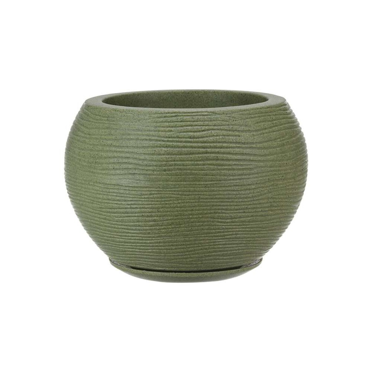 Maceta Florenca Sisal Efecto Piedra 27X24Cm - Verde 