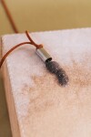 Raw Stone Necklace Amatista Violeta