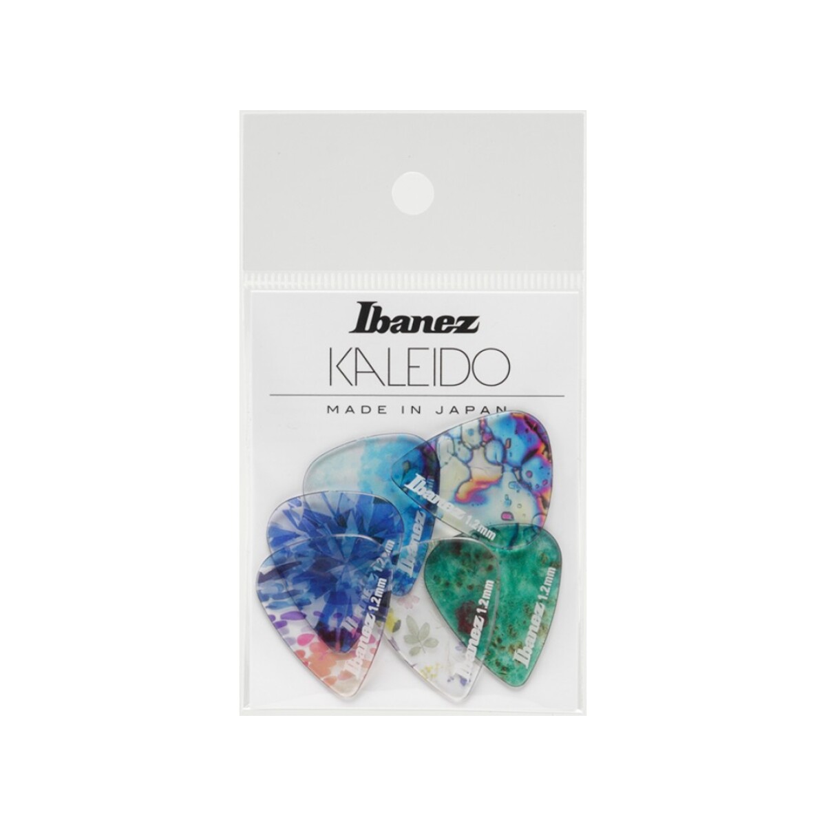 Pua Guitarra Pack Ibanez Kaleido Pick Teardrop 1.2mm 6pcs 