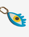 Llavero Cuero/PU Llavero Y Bag Charm Ojito - Combinacion Bicolor