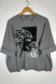 SWEATER C/VISCOSA RAW GRIS